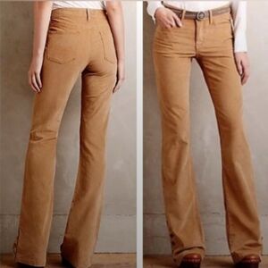 Pilcro Flare Cords with Button Detail